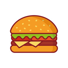 Burger vector Illustration. Simple element illustration. Burger icon