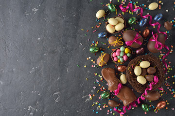 Obraz na płótnie Canvas Chocolate Easter sweets