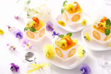 きんかんミルクプリン