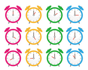 時計　時間　アイコン　目覚まし時計　アラーム