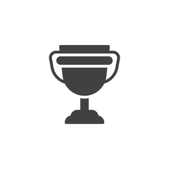 Fototapeta na wymiar Trophy cup vector icon. Winner cup filled flat sign for mobile concept and web design. Trophy award glyph icon. Symbol, logo illustration. Pixel perfect vector graphics