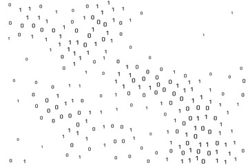 Binary data vector design element. Digital abstract background.