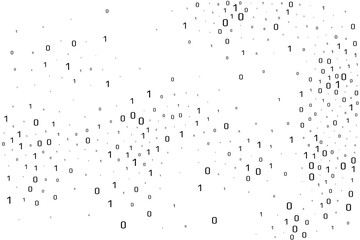 Binary data vector design element. Digital abstract background.