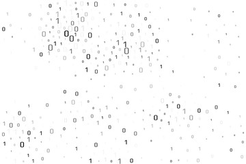 Binary data vector design element. Digital abstract background.
