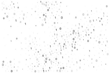 Binary data vector design element. Digital abstract background.
