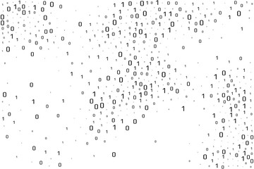 Binary data vector design element. Digital abstract background.