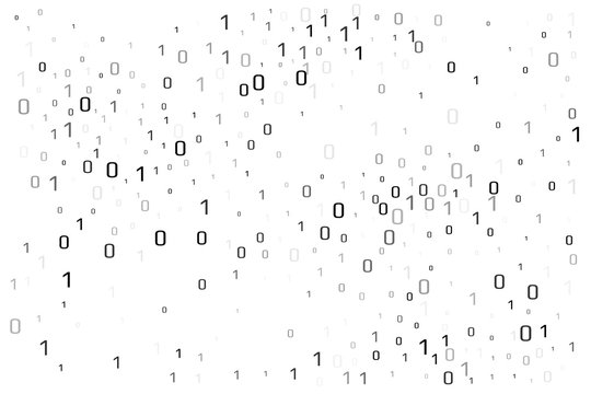 Binary data vector design element. Digital abstract background.