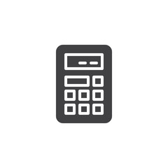 Digital Calculator vector icon. filled flat sign for mobile concept and web design. Calculator glyph icon. Symbol, logo illustration. Pixel perfect vector graphics