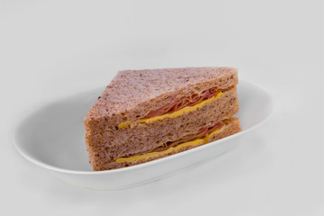 Sandwich, Plate, Salad, Tuna Salad Sandwich, Fish