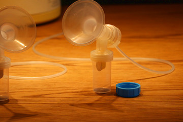 pumping breast milk with an electric breast pump