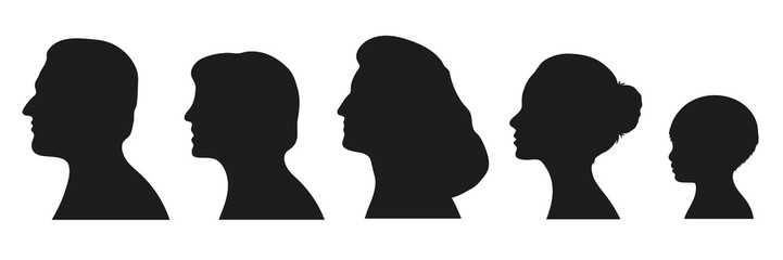 Familien Silhouetten Set © Daniel Berkmann