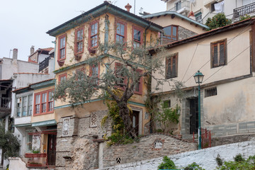 Fototapeta na wymiar Colorful house in the city of Kavala