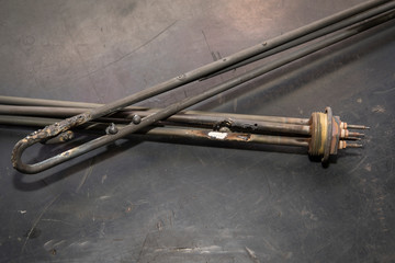 Damaged burnt heater.