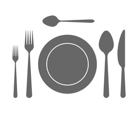 Tableware icon. Vector illustration
