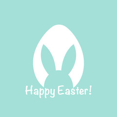 Fototapeta premium Happy Easter greeting card with egg