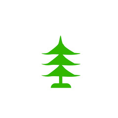 ecological trees vector icons