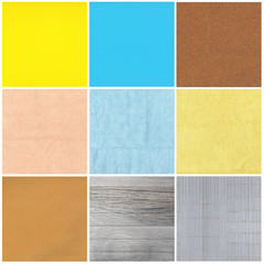 Fototapeta premium Set of Textures backgrounds and close-up structures collection in big size photo.