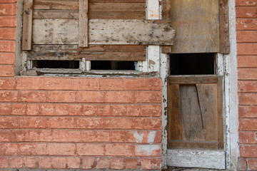 Abandoned house after a fire