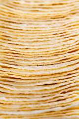 light-colored thin potato chips