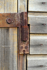 Metal old rusty mount