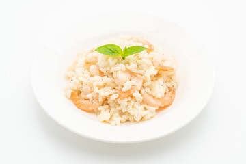 italian risotto with shrimps