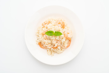 italian risotto with shrimps