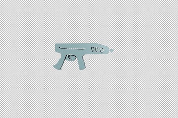 Illustration of Gun on transparent background