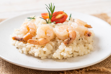 italian risotto with shrimps