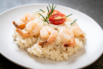 italian risotto with shrimps