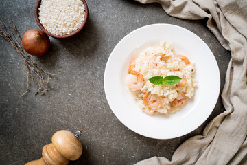 italian risotto with shrimps