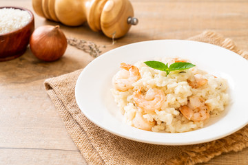 italian risotto with shrimps