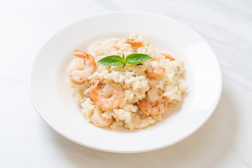 italian risotto with shrimps
