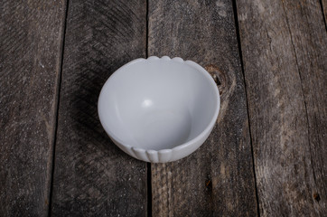 Beautiful table setting with lavender flowers on wooden background