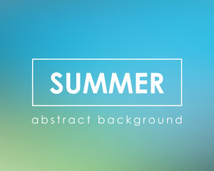 Nature summer blue blur background