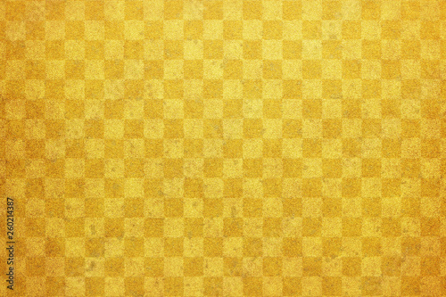 和紙 金 市松模様 ビンテージ テクスチャ Antique Wall Mural Antiq Naoki Kim
