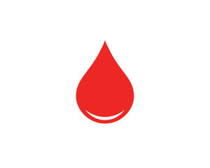 Fototapeta premium Blood Logo vector icon illustration design 