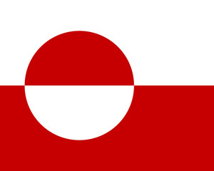 Fahne von Grönland