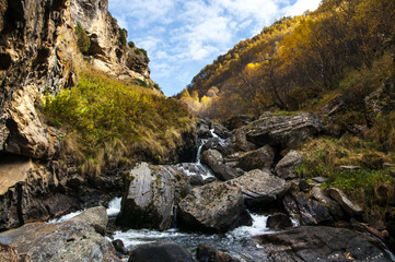 river in mountains