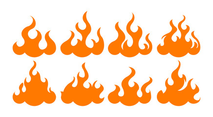 Bonfire set. Design element