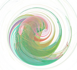 An abstract computer generated modern fractal design. Abstract fractal color texture. Digital art. Abstract Form & Colors.