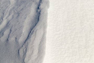 illuminated snowdrift