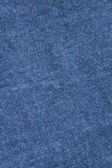 Texture of old blue jeans for background.
