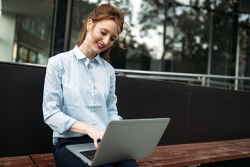 Portrait of a successful business woman smiling