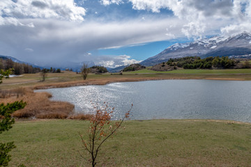 Obraz premium Lac de Siguret - Embrun - Hautes-Alpes en France