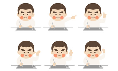 少年ペンタブポーズセット