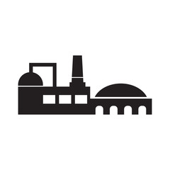 Factory logo design vector template