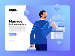 Landing Page Business people