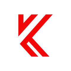 K letter logo design vector template