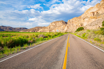 Fototapeta na wymiar Scenic bayway Route 317 in Nevada, USA