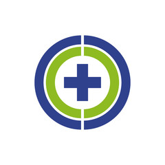 Fototapeta premium Medical and health care logo design vector template